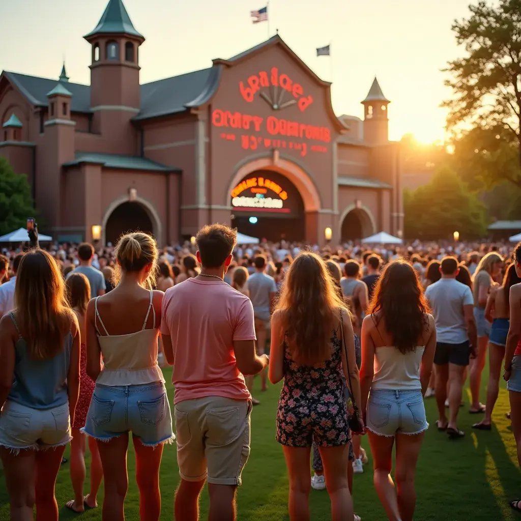 Группа туристов на экскурсии по историческим местам Нэшвилла.